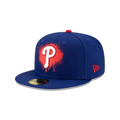 Sapca New Era Philadelphia Phillies MLB Drip Front 59FIFTY Fitted - Rosii